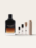 bottle of Givenchy Gentleman reserve privee next to verse scents decants